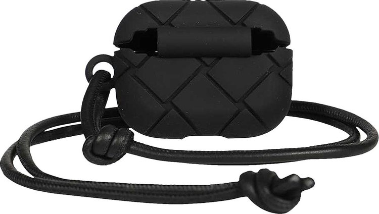 Bottega Veneta Tech Rubber Airpods Pro Case Black