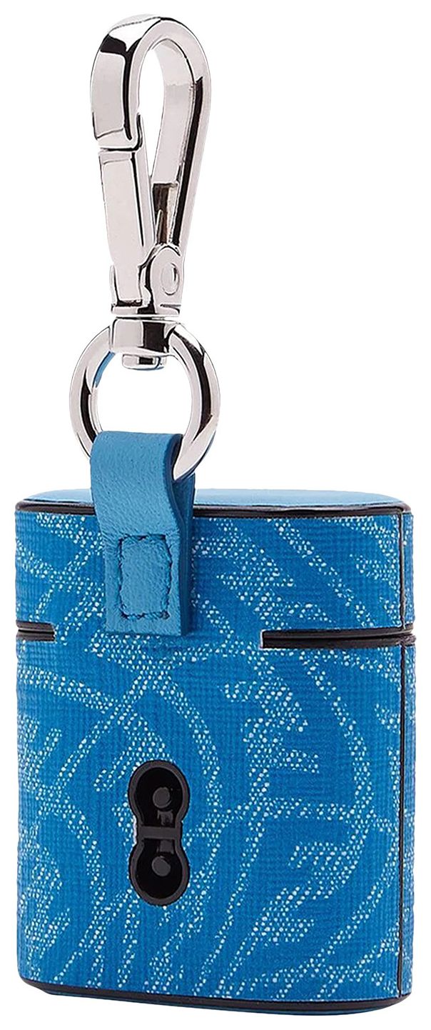 Fendi Logo Airpod Case Blue