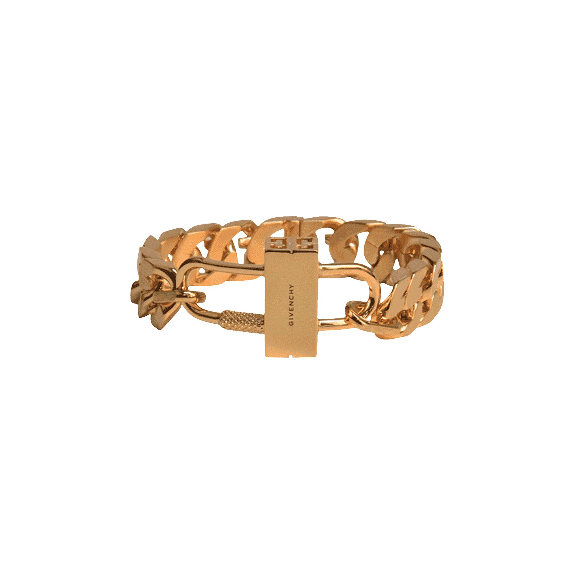 Buy Givenchy G Chain Lock Small Bracelet 'Golden Yellow