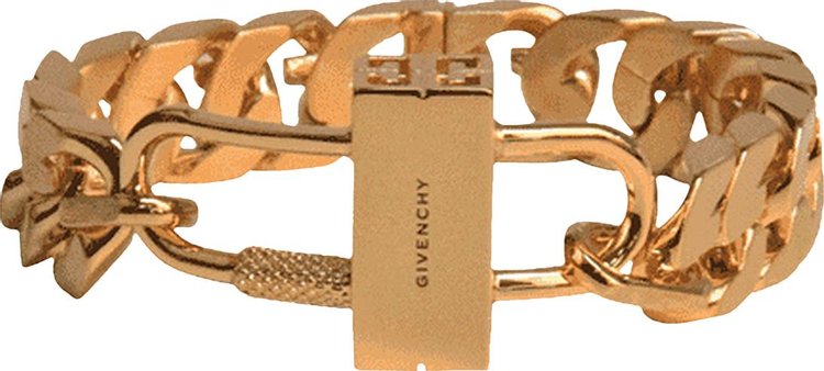 Givenchy G Chain Lock Small Bracelet Golden Yellow