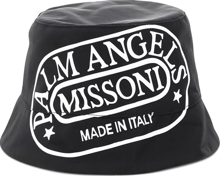 Palm Angels x Missoni Heritage Bucket Hat 'Black/White'