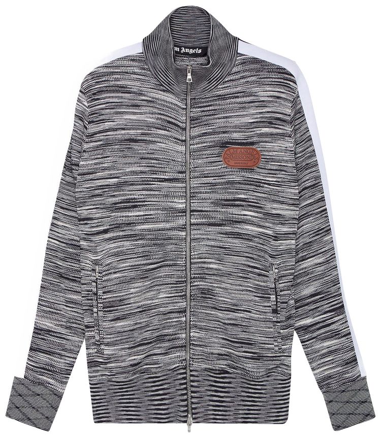 Palm Angels x Missoni Knitted Track Jacket Melange Grey