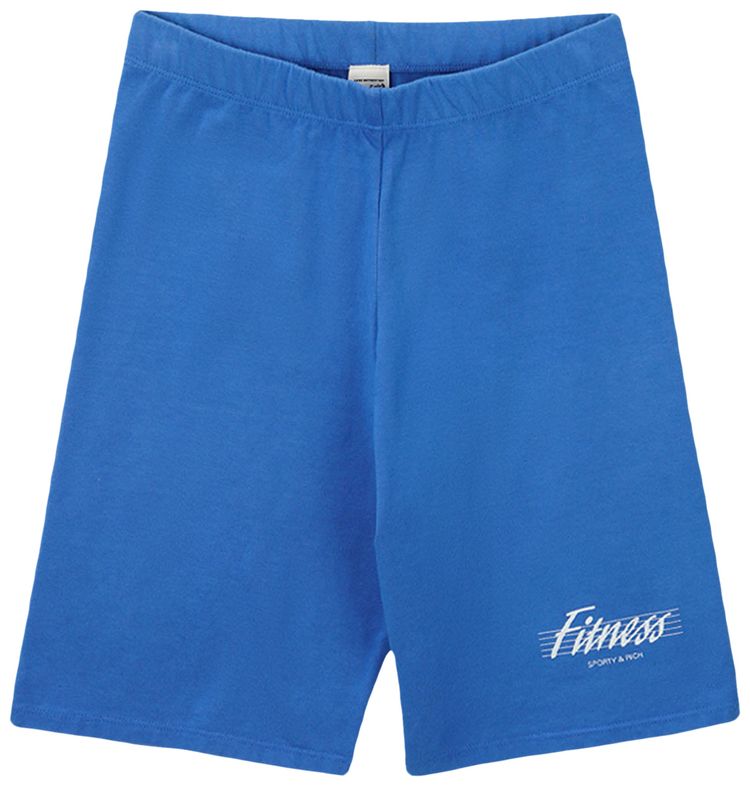 Sporty  Rich 80s Fitness Biker Shorts Sapphire