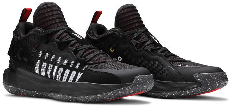 Adidas Dame 7 EXTPLY   Opponent Advisory   Black Vivid Red
