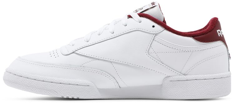 Reebok Club C 85 OG Crest   White Classic Burgundy