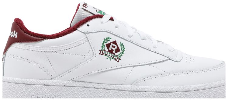 Reebok Club C 85 OG Crest   White Classic Burgundy