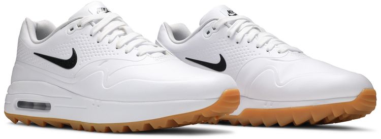 Nike Air Max 1 Golf White Gum   Black Swoosh