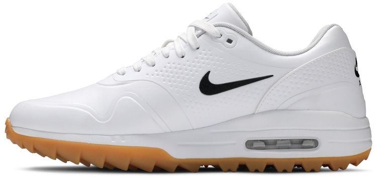 Nike Air Max 1 Golf White Gum   Black Swoosh