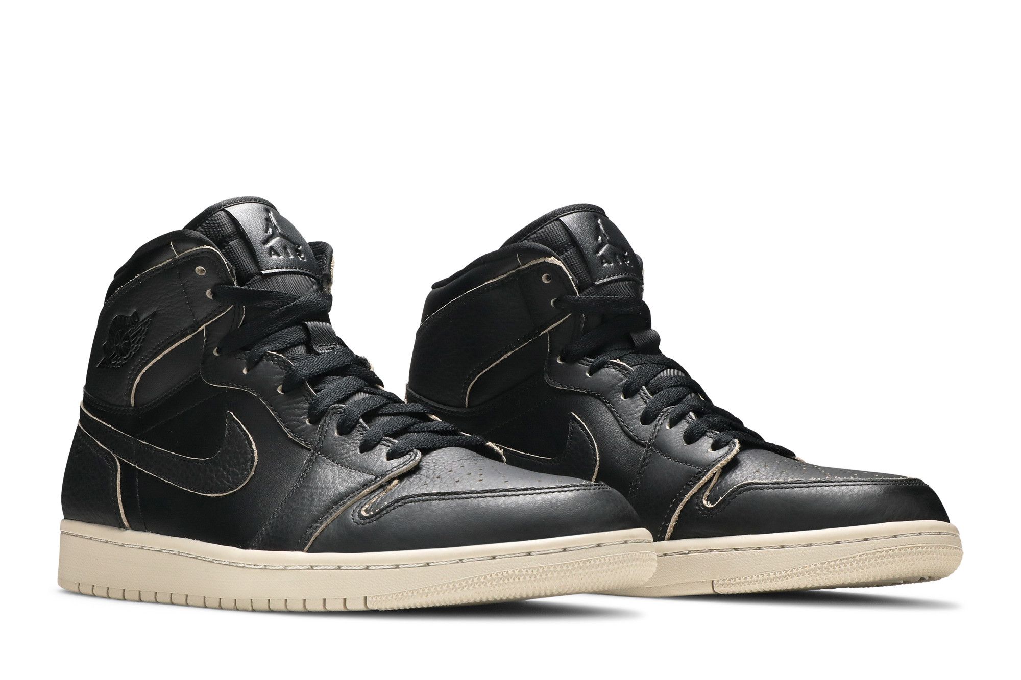 Air jordan 1 retro high premium black & desert sand deals