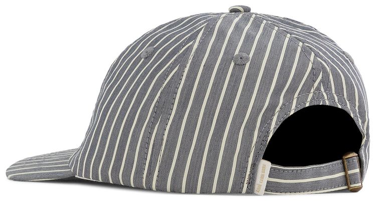 Aime Leon Dore Striped Poplin Logo Hat NavyCream Pinstripe