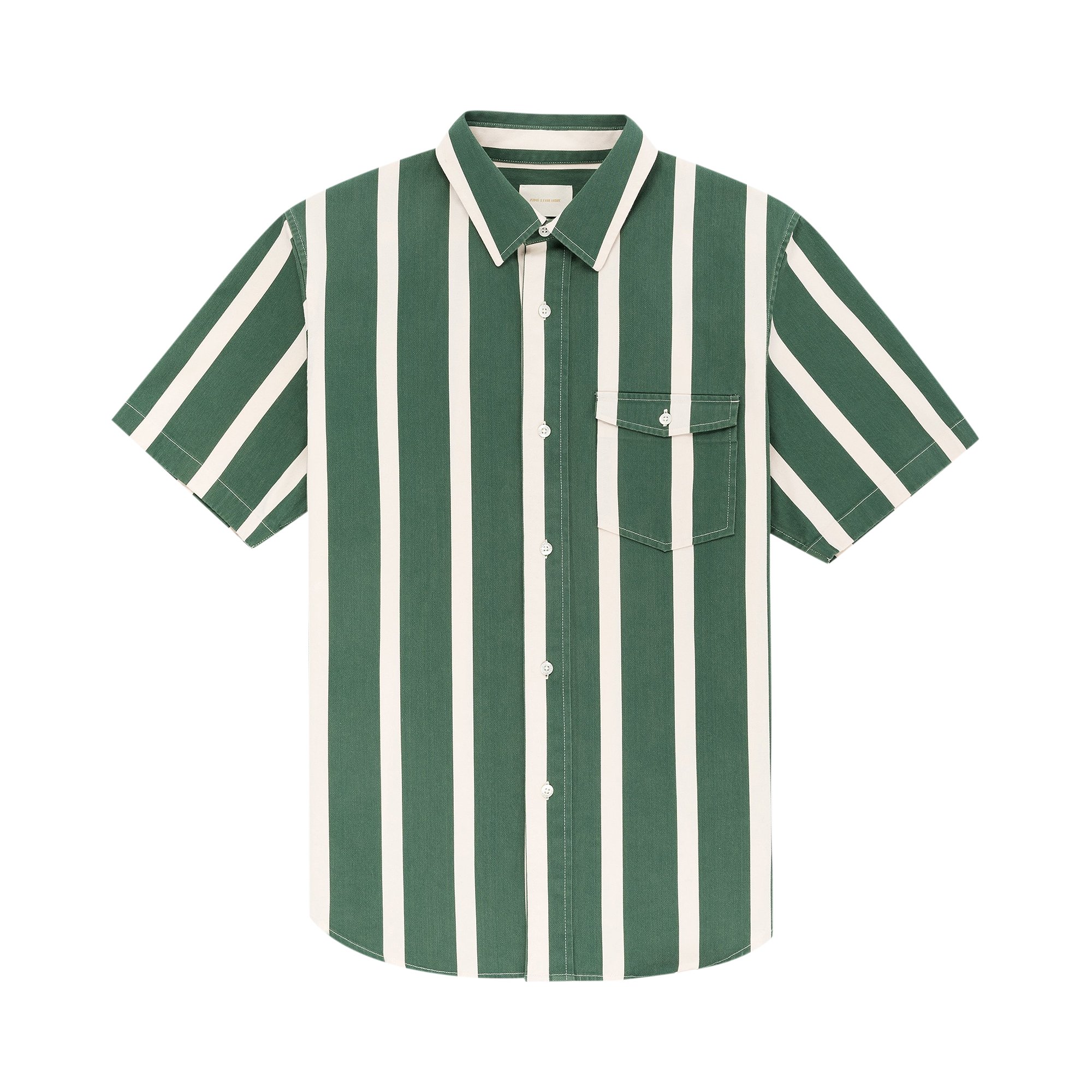 Buy Aimé Leon Dore Bold Stripe Short-Sleeve Shirt 'Botanical Green ...