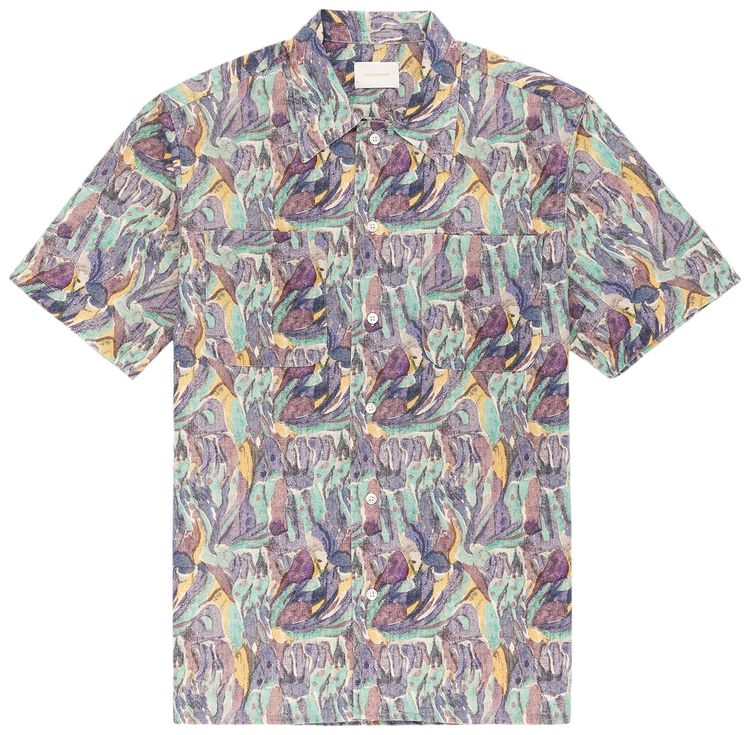 Aime Leon Dore Watercolor Shirt Abstract Multicolor