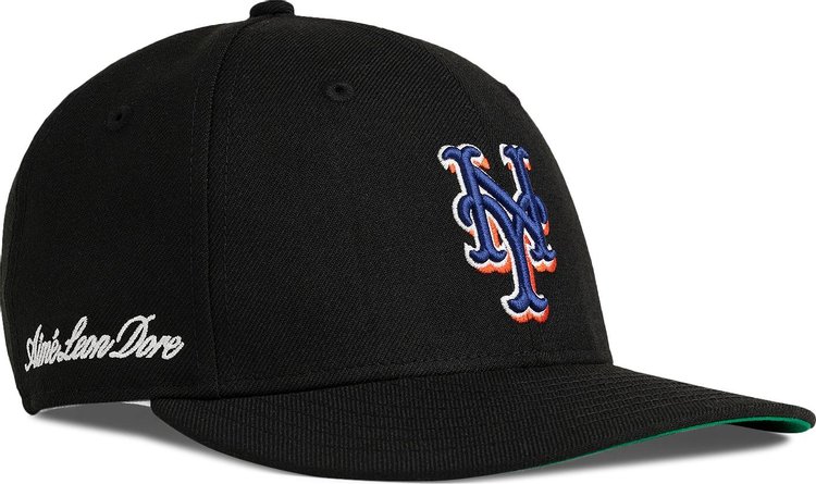 Saint Laurent x New Era Logo Baseball Cap - Black Hats