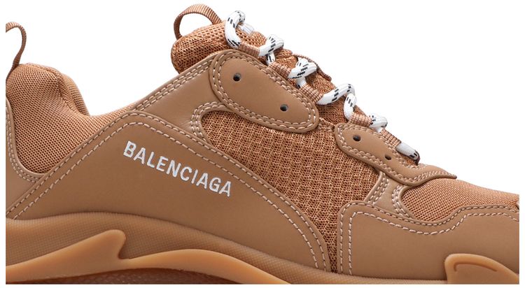 Balenciaga Triple S Sneaker Clear Sole   Light Camel