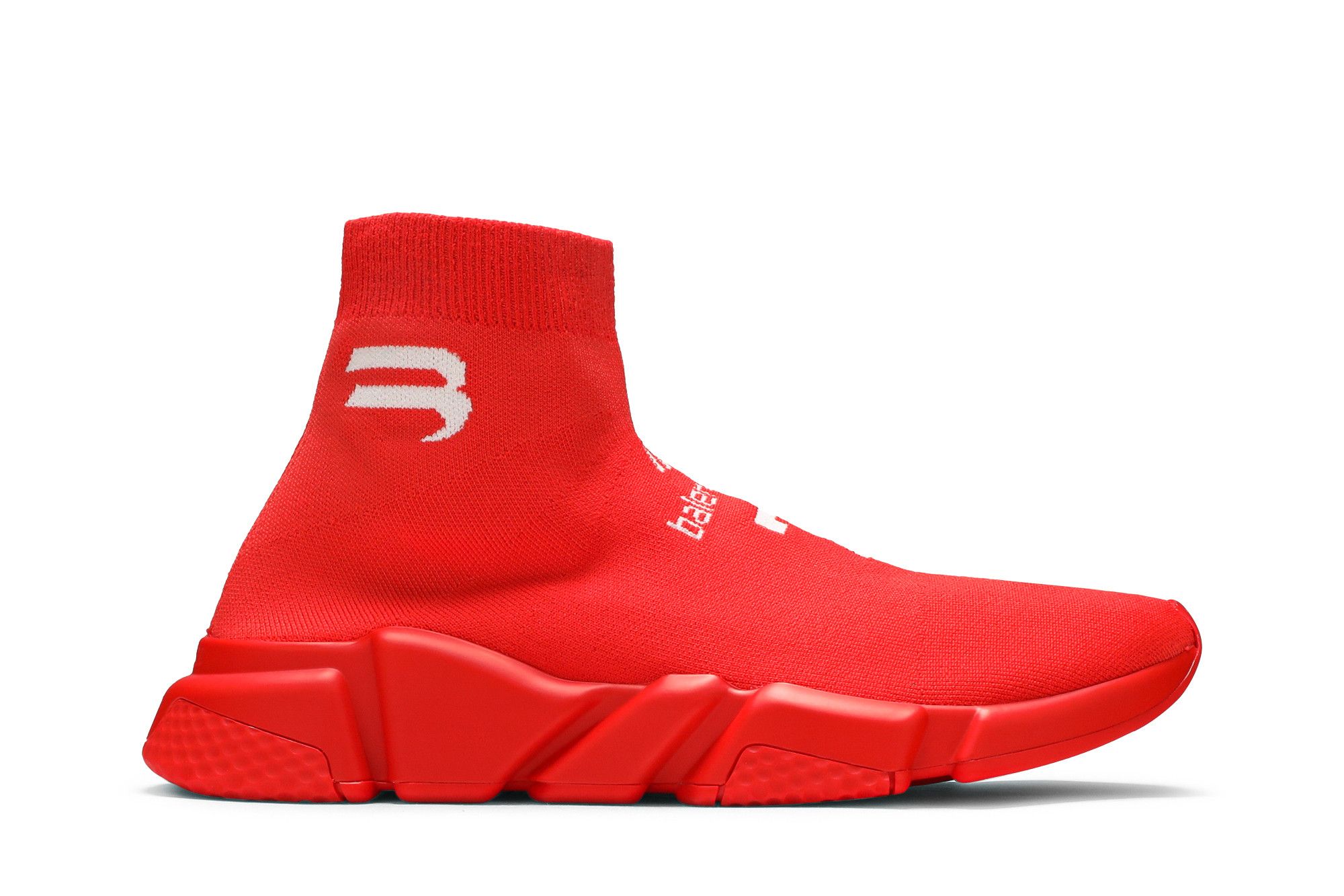 All red balenciaga speed trainers online