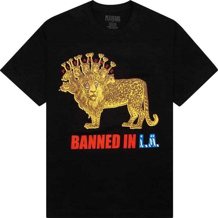 Pleasures Banned T Shirt Black