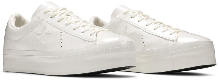 Converse Wmns One Star Platform Low Vintage White