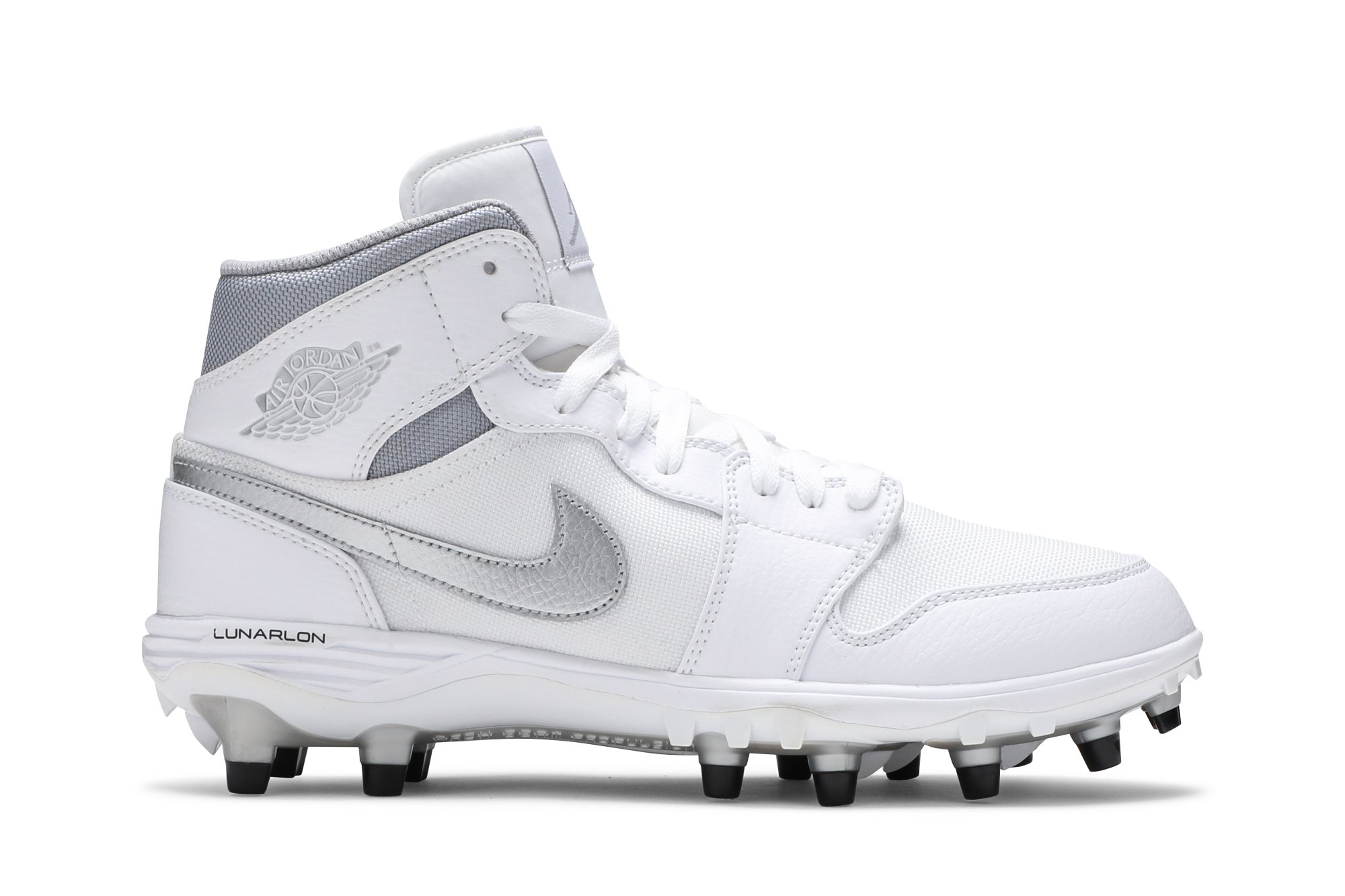 all white jordan 1 cleats