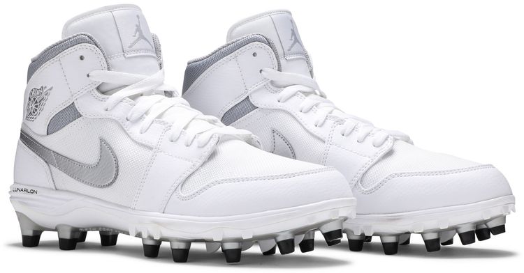 Air Jordan 1 Mid TD Cleat Metallic Silver