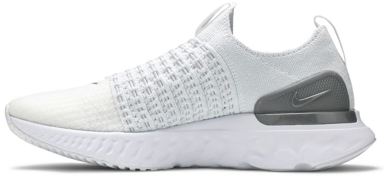 Nike Wmns React Phantom Run Flyknit 2 True White Silver