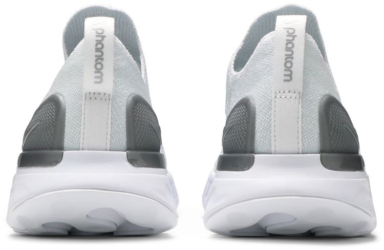 Nike Wmns React Phantom Run Flyknit 2 True White Silver