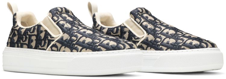 Dior Wmns Solar Slip On Dior Oblique   Deep Blue