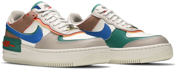 Nike Wmns Air Force 1 Shadow Sail Signal Blue Green