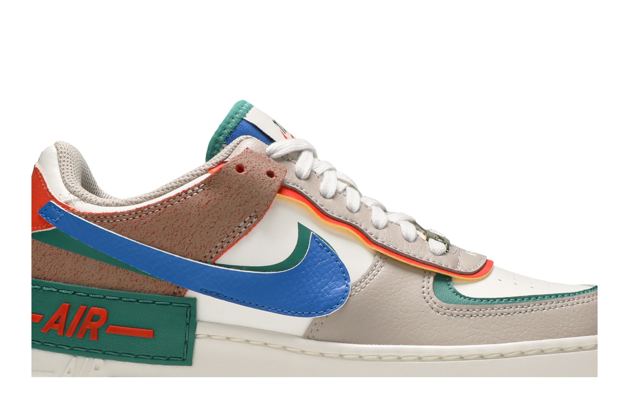 Achetez des Wmns Air Force 1 Shadow Sail Signal Blue Green CI0919 109 GOAT FR
