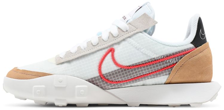 Wmns Waffle Racer 2X White Bright Crimson