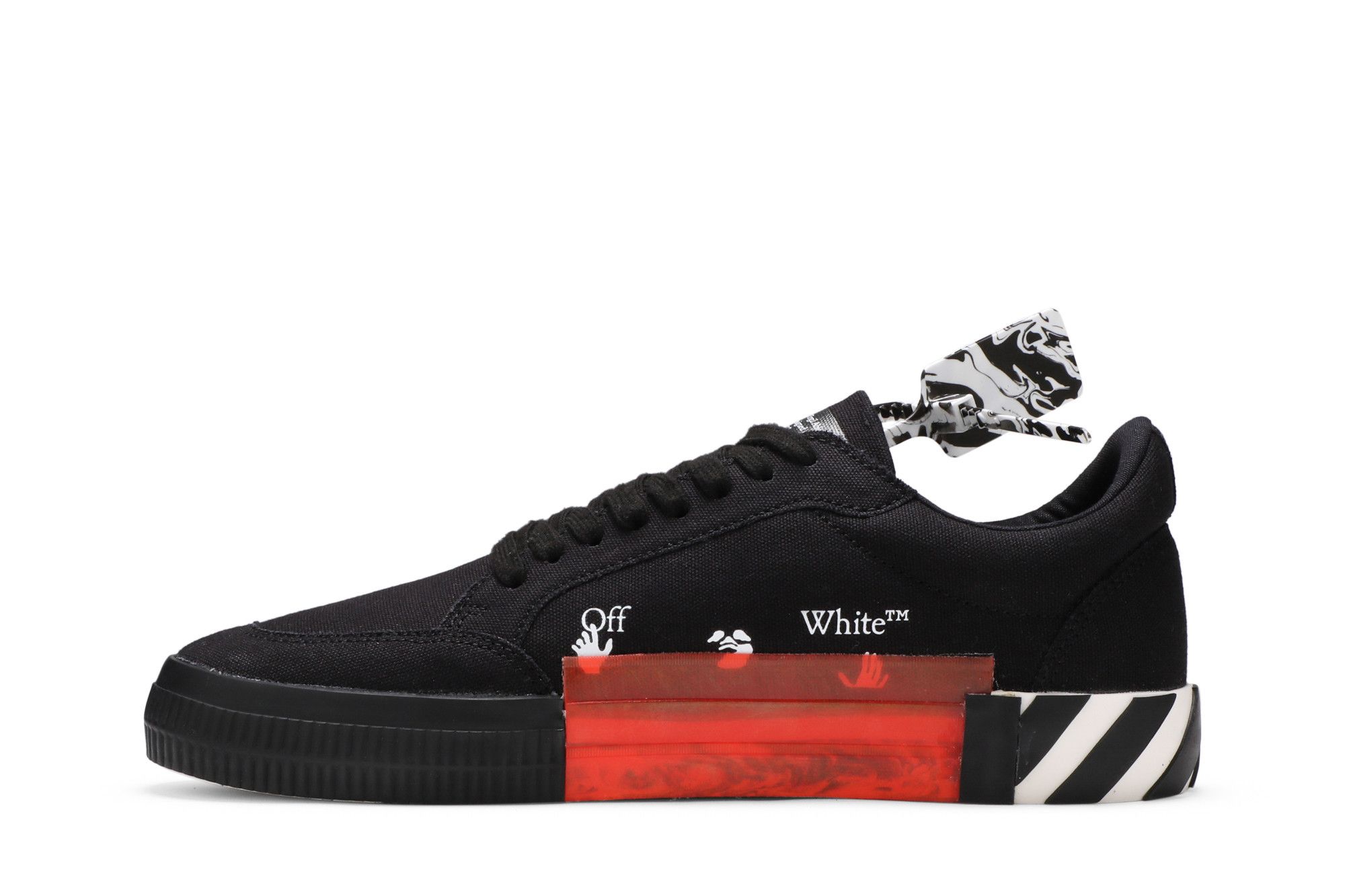 Buy Off-White Vulc Sneaker Low 'Black White' - OMIA085R21FAB001