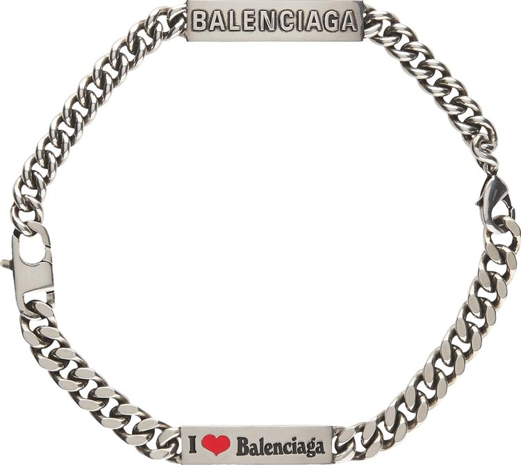 Balenciaga Gourmette Bracelet 'Antique Silver'