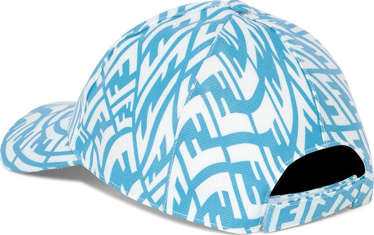 Fendi x Sarah Coleman FF Logo Cap Cyber BlueBianco