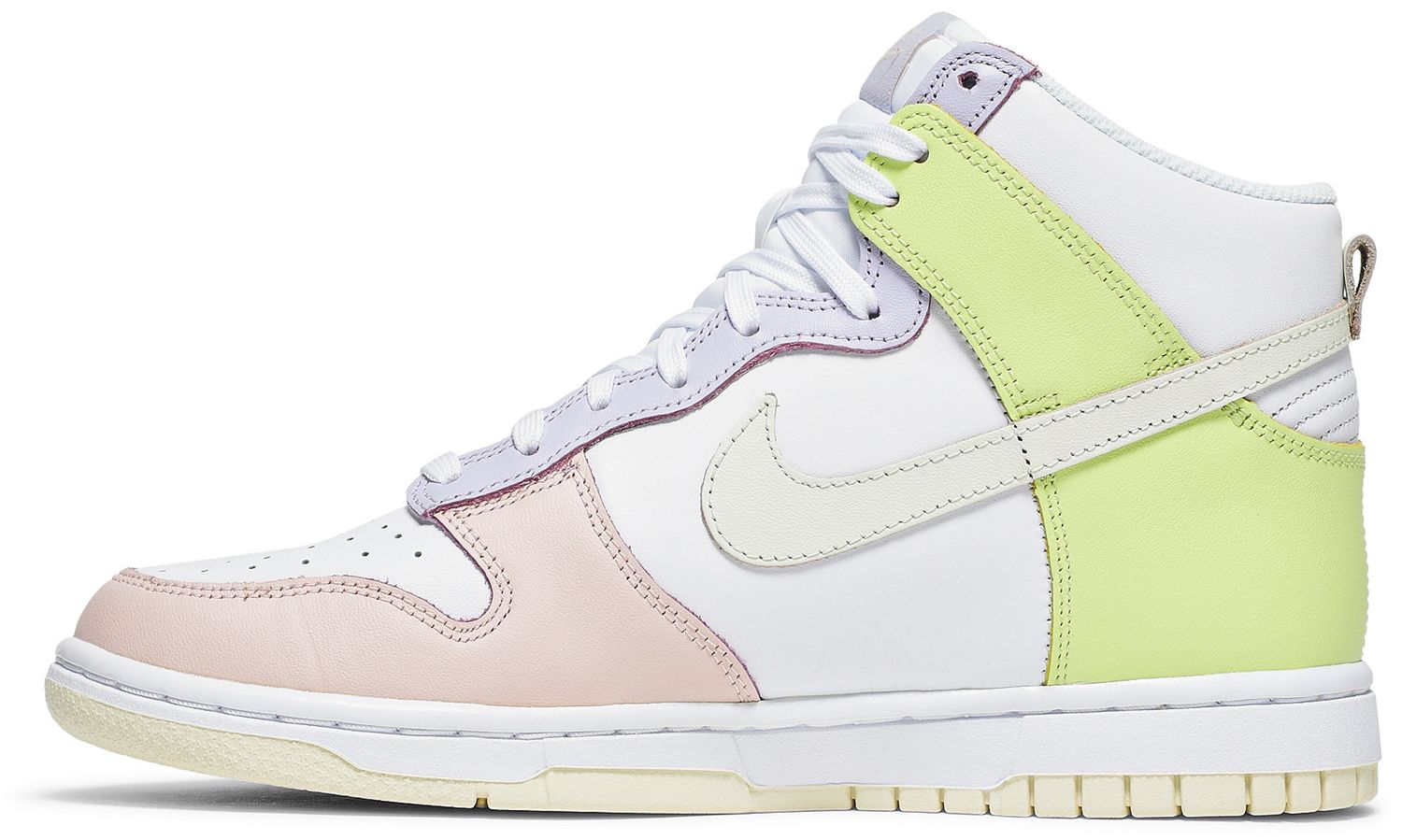 dunk hi trainers white lemon twist pure violet pale coral