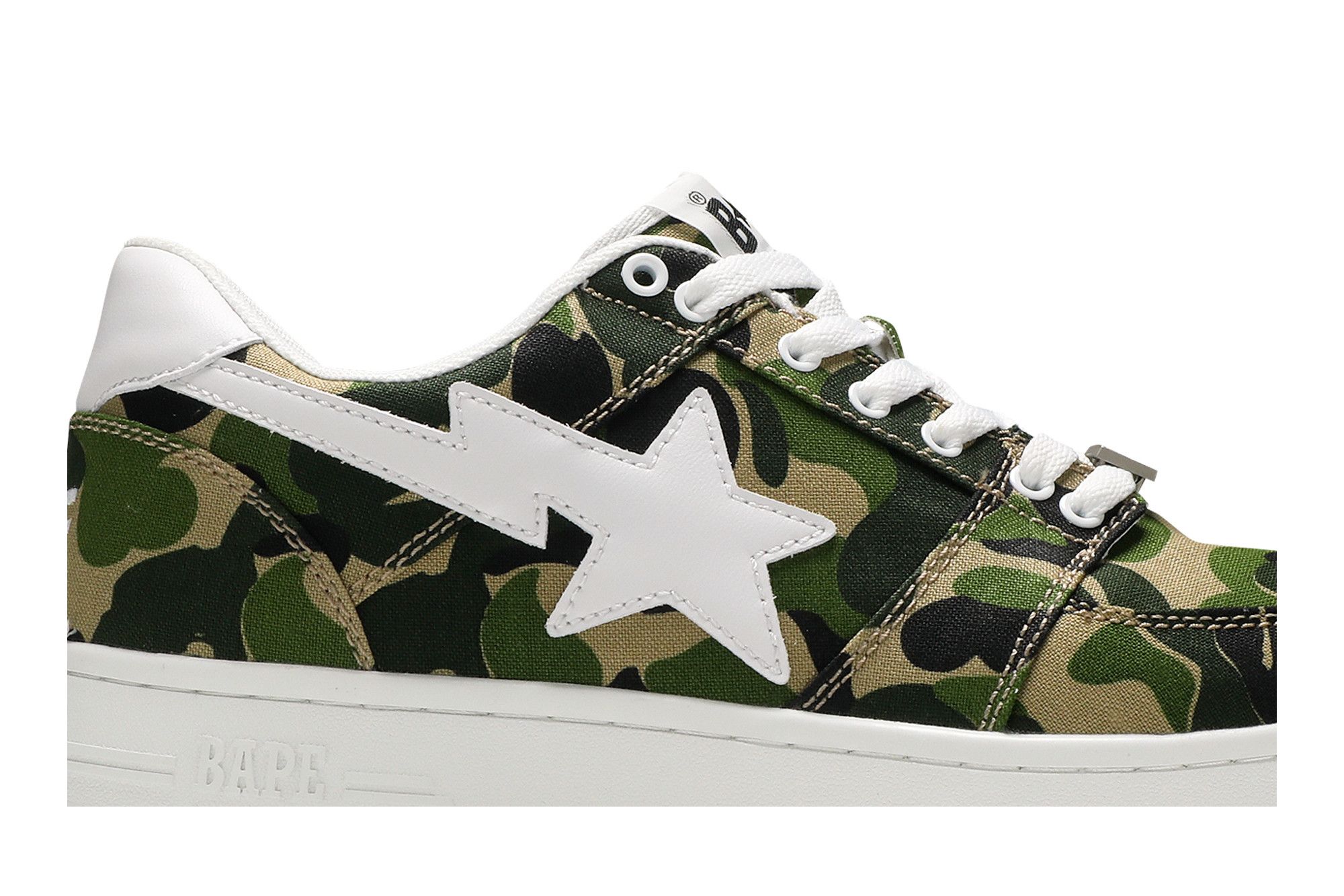 Size 8.0 Bapesta Low ABC Camo