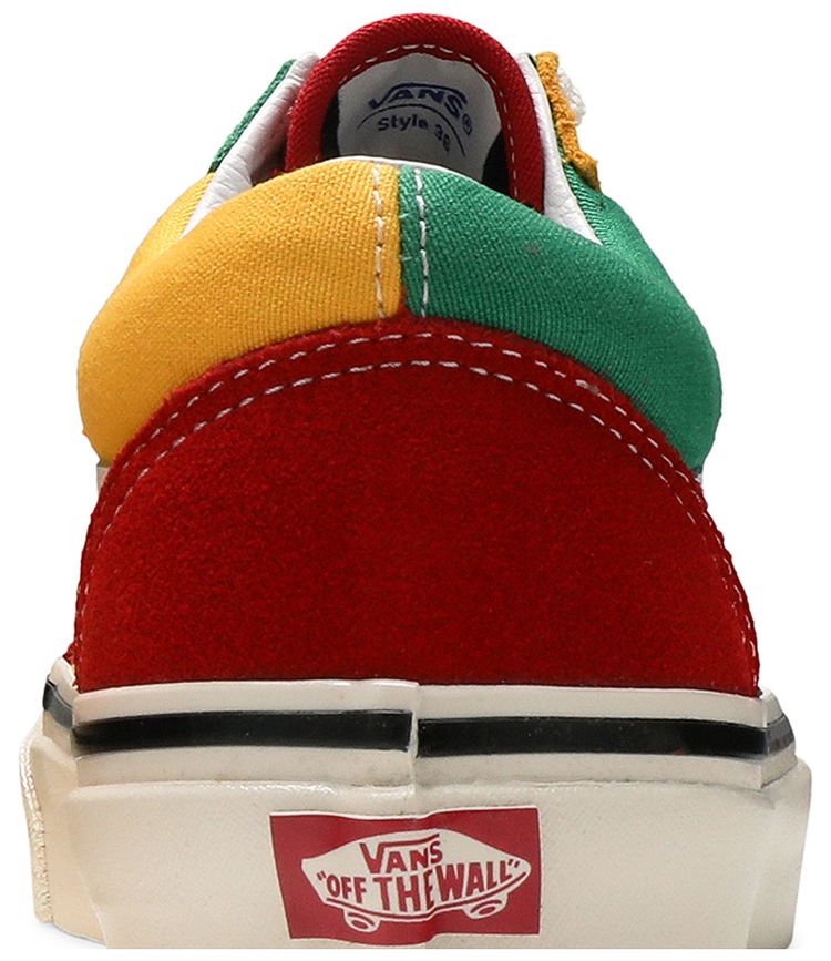 Vans Old Skool 36 DX Red Emerald Yellow