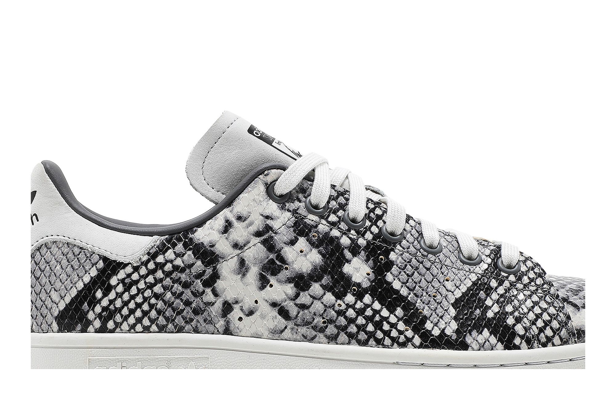 Adidas stan smith white snakeskin top