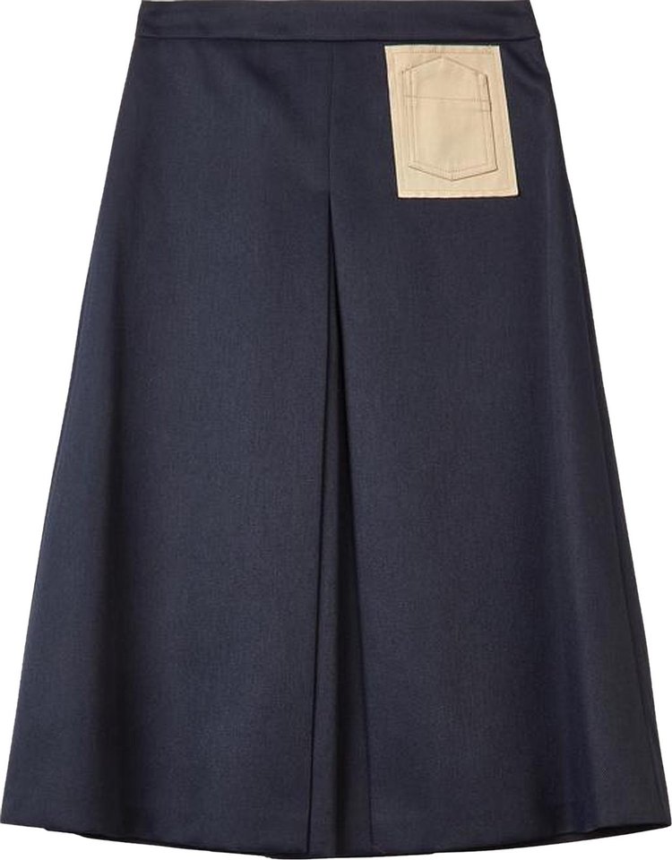 Maison Margiela Contrasted Pocket Skirt Pants 'Navy'
