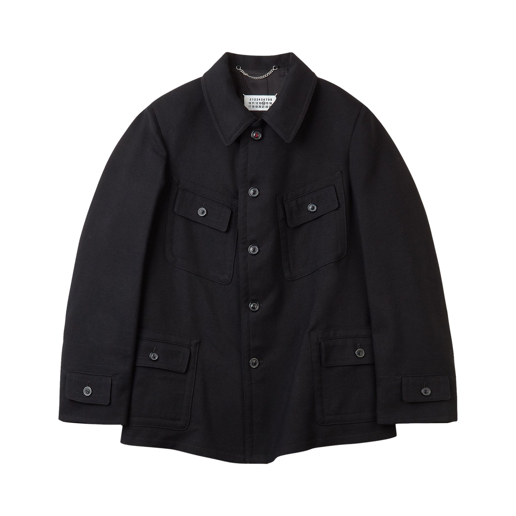 Buy Maison Margiela Sleeve Pocket Work Jacket 'Black