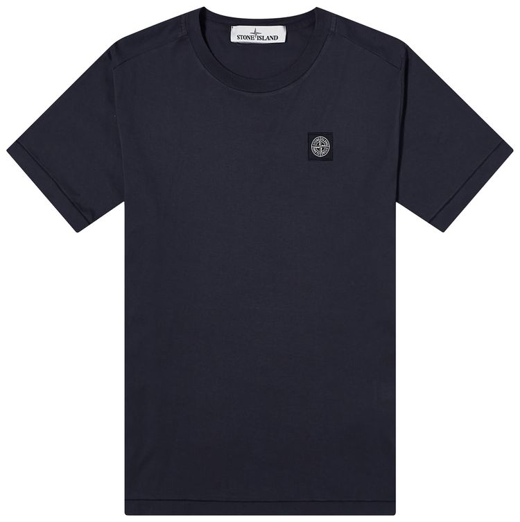 Stone Island Logo T Shirt Navy
