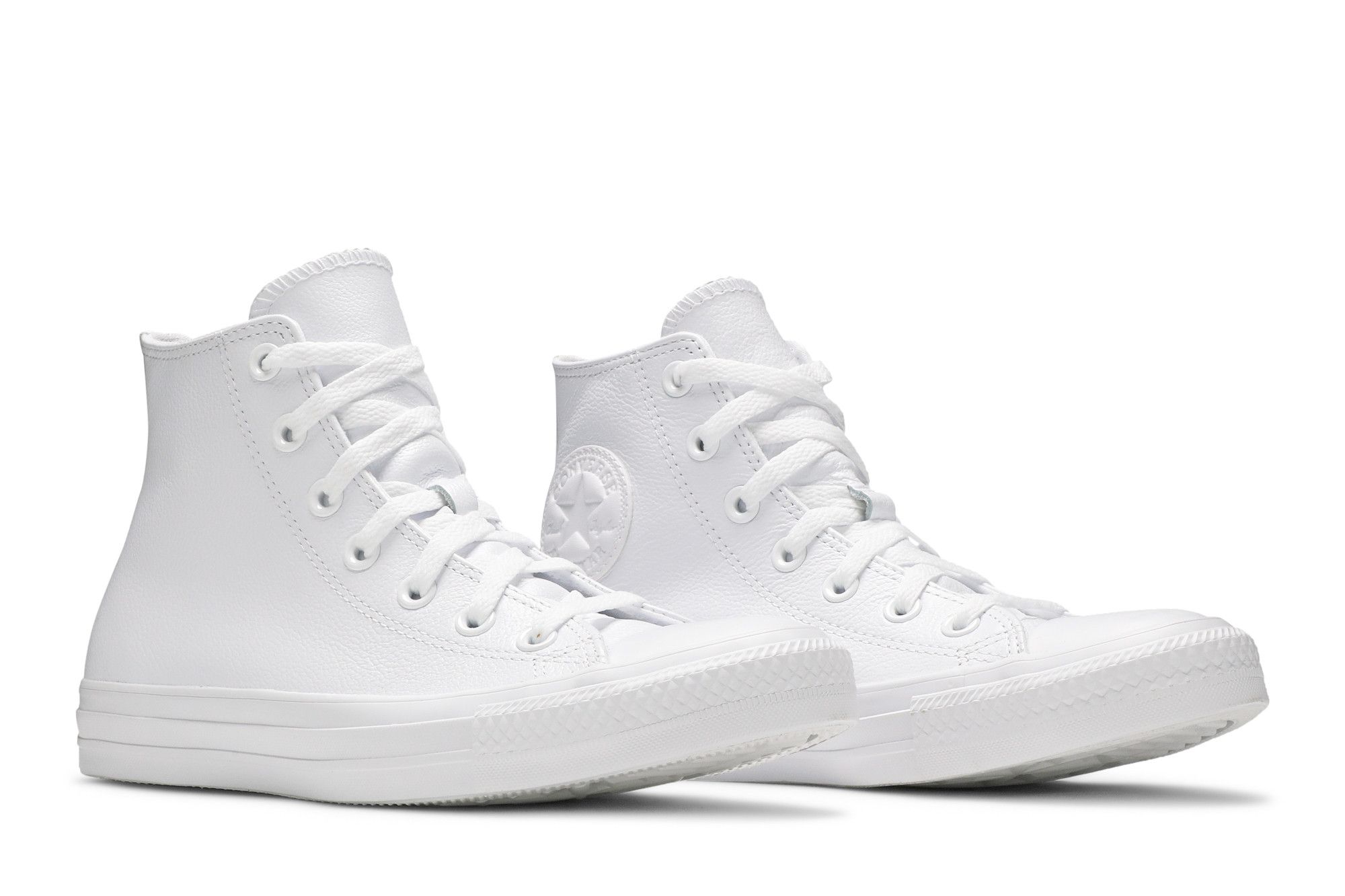 Converse white monochrome high top top
