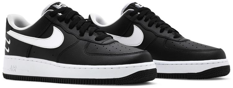 Nike Air Force 1 07 LV8 Double Swoosh   Black White