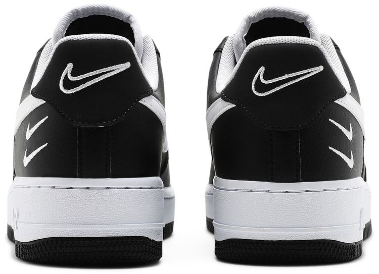 Nike Air Force 1 07 LV8 Double Swoosh   Black White