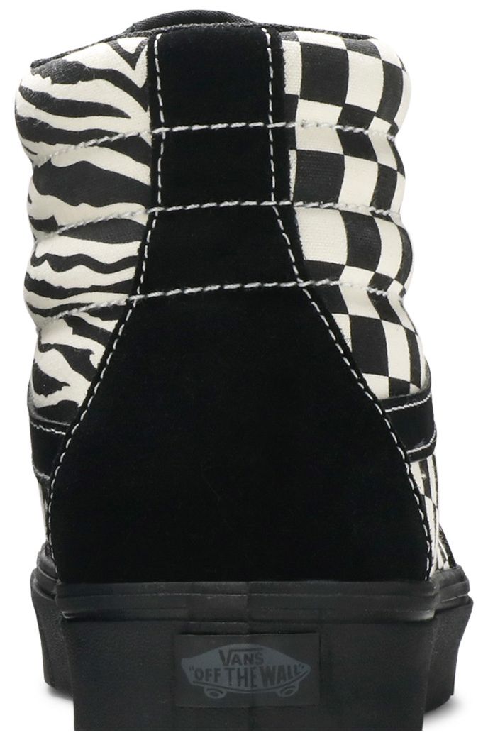 Vans Sk8 Hi ComfyCush Mixed Media   Black Checker