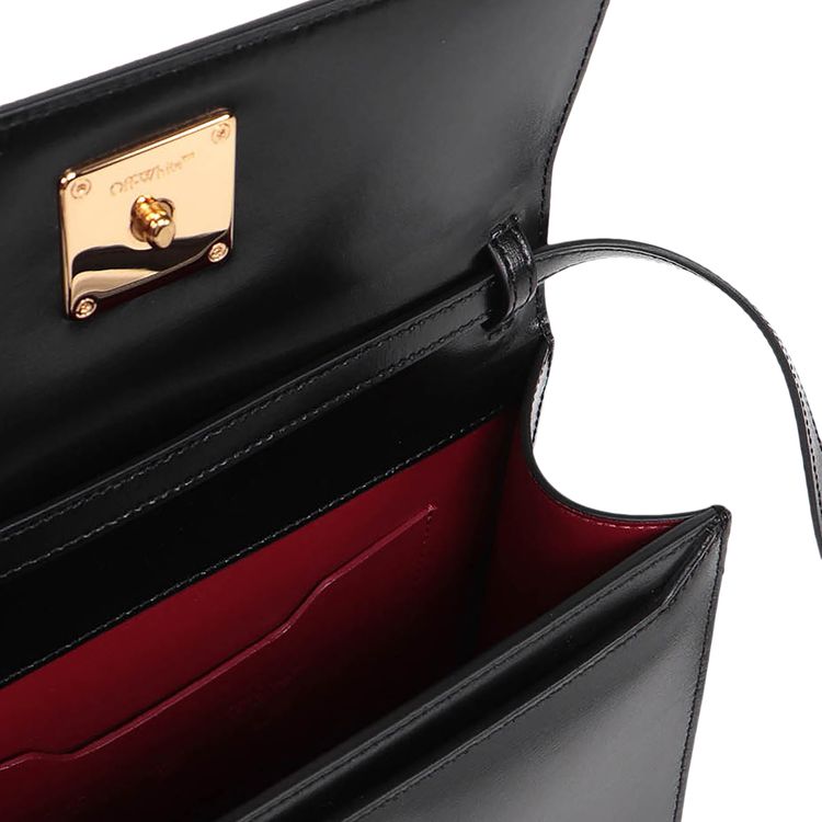 Off White Jitney 14 Top Handle Black