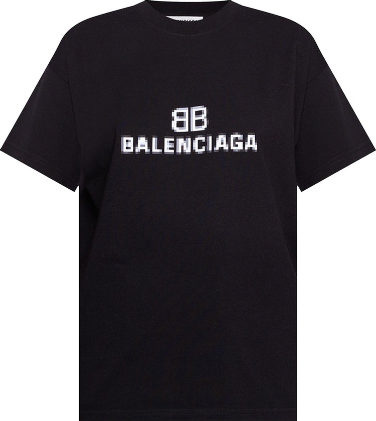 Balenciaga BB Pixel T-Shirt 'Black'