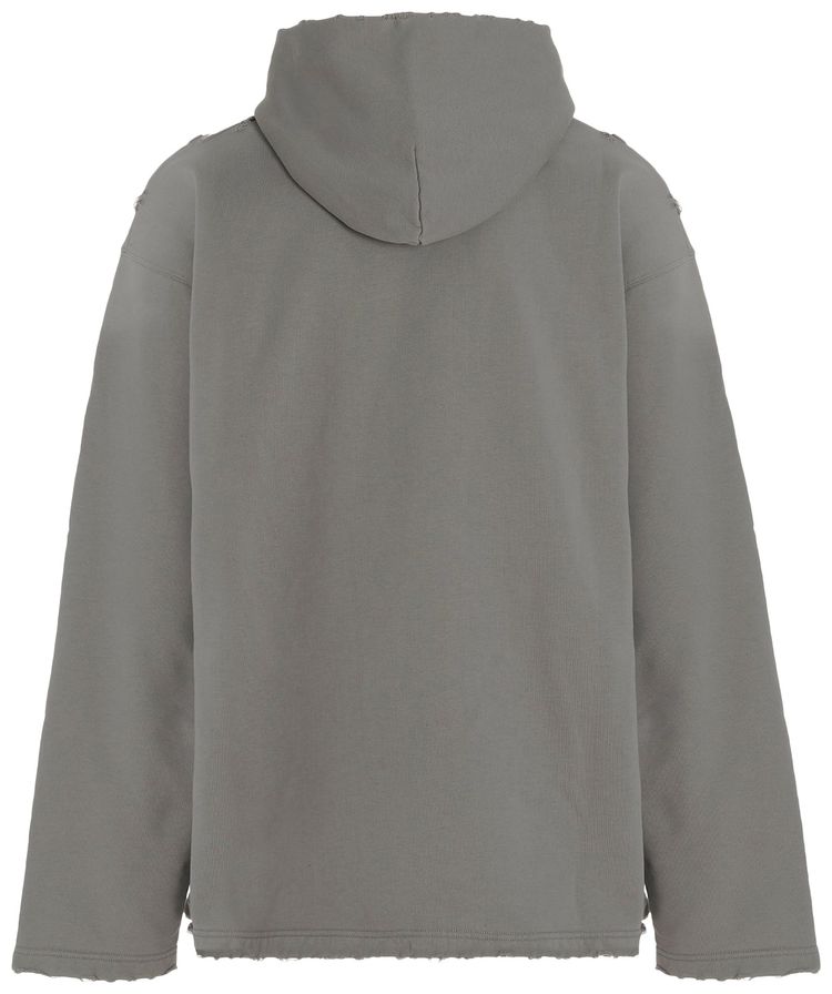Balenciaga Distressed BB Pixel Hoodie Taupe