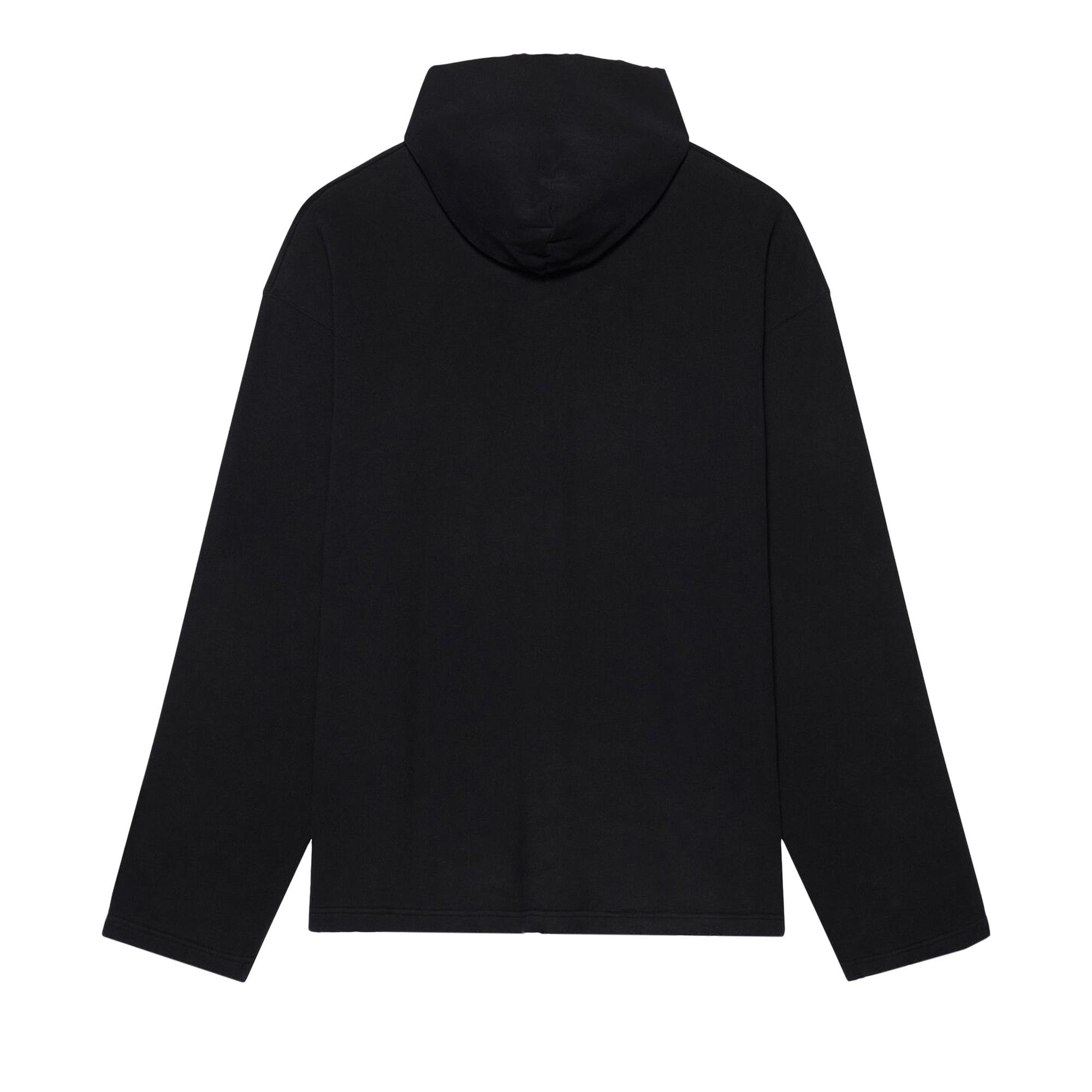 Size 2 Balenciaga Free Embroidered No Rib Hoodie 'Black'