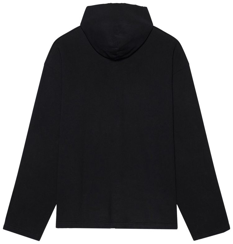 Balenciaga Free Embroidered No Rib Hoodie Black