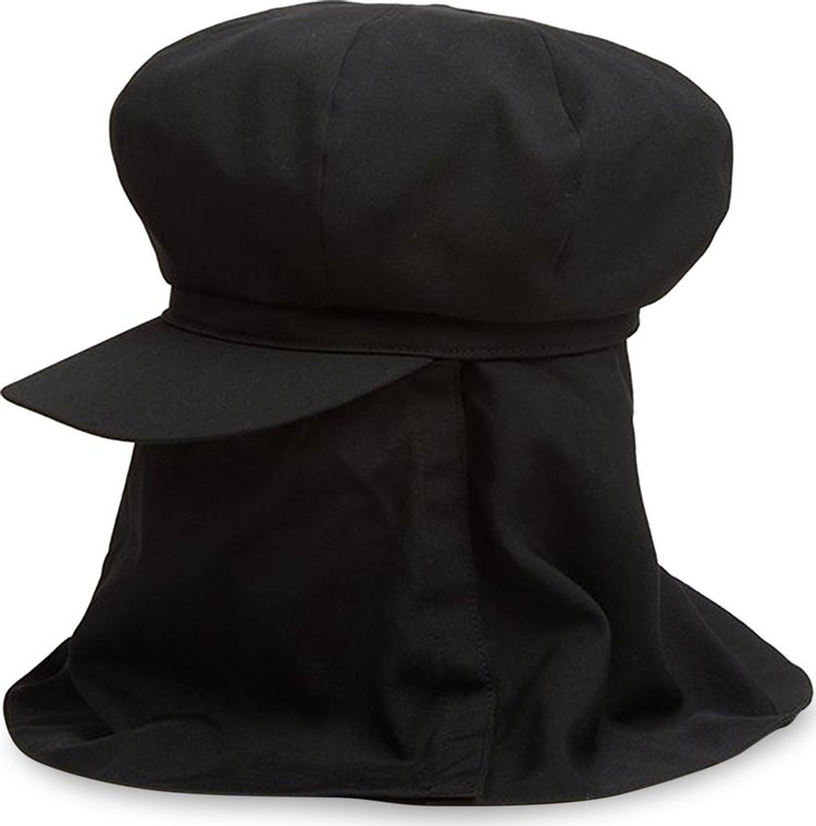 Yohji Yamamoto Pour Homme Dust Proof Newsboy cap Black