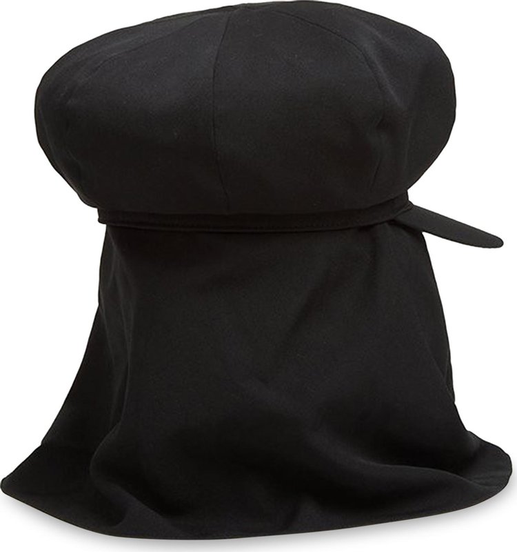 Yohji Yamamoto Pour Homme Dust Proof Newsboy cap Black